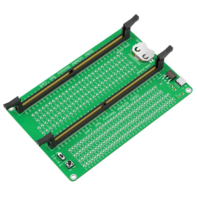 DDR5 RDIMM/UDIMM Memory Tester , Desktop Computer DDR5 Memory Test Card With LED Indicators For Desktop Computer