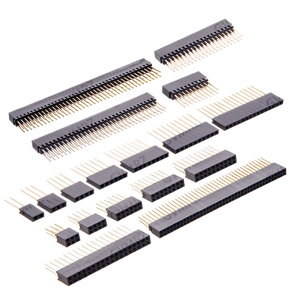 2/3/4/6/8/10/15 Pin 2.54 mm Stackable Long Legs Femal Header For Arduino Shield 4/6/8