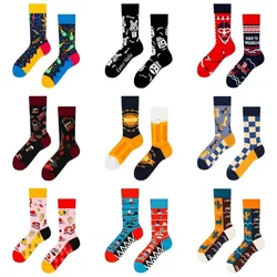 Cross border New Spring/Summer Personalized Cartoon AB Fashion Socks Creative Cartoon Couple Cotton Socks