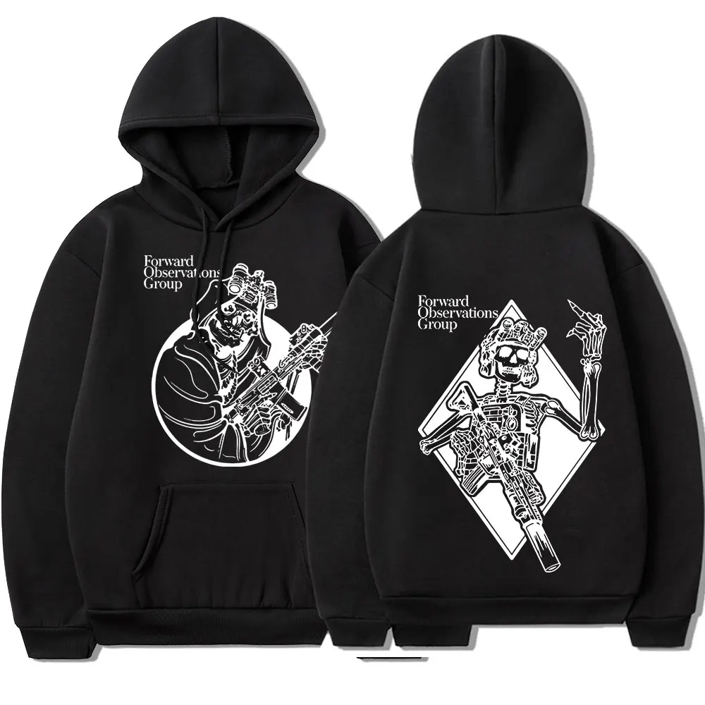 

Gbrs Forward Observations Group Hoodie Punk Skeleton Hoodies Gothic Clothes Men Women Fashion Vintage Graphic Hooded Sweatshirt
