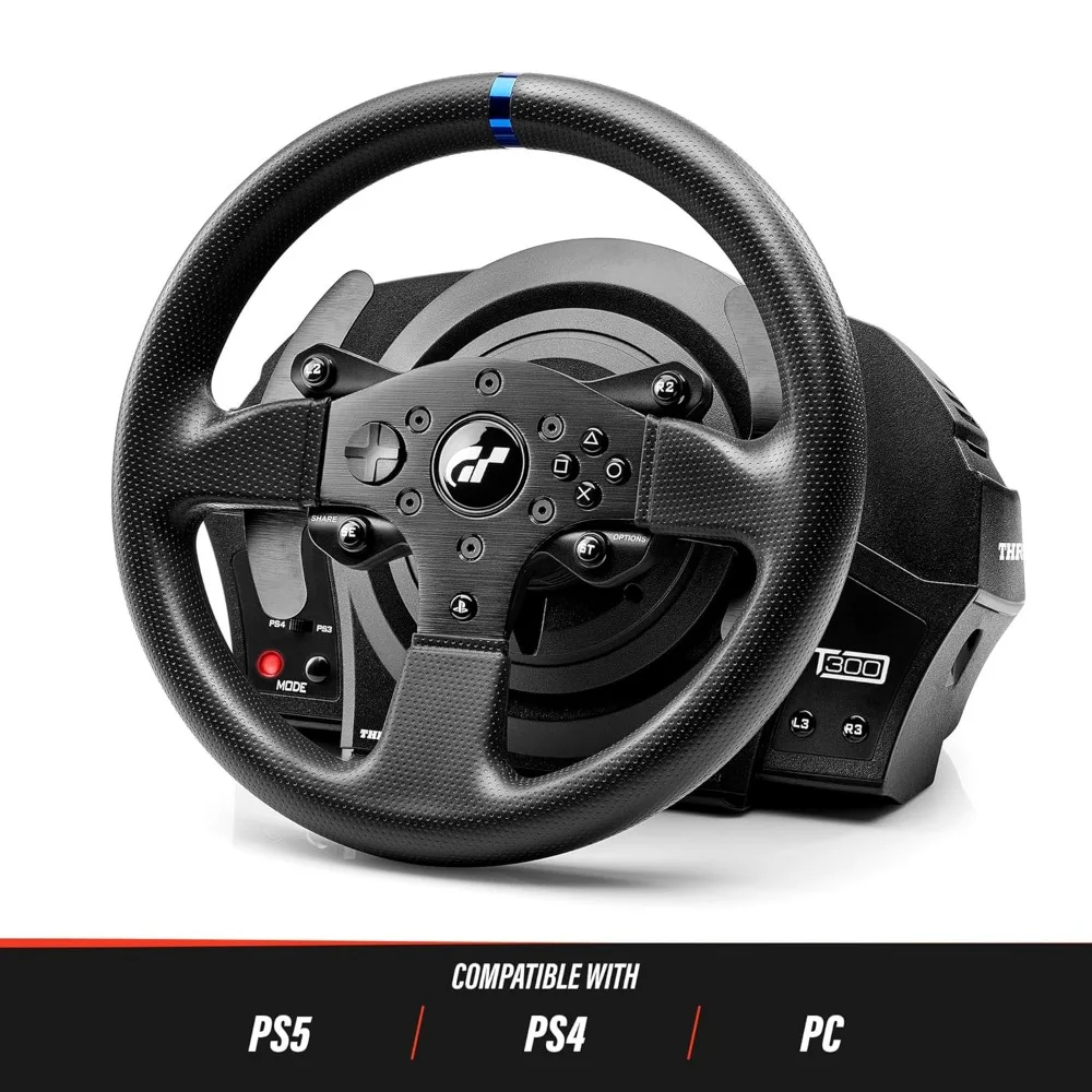 T300RS Force Feedback GT Racing Wheel (compatible w/ PS5, PS5 Pro, PS4 & PC)