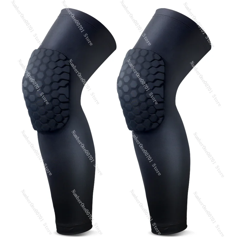 Anti-Collision Basketball Kneecap Men's Lengthened Tights Professional Knee Short Honeycomb Long American Thin Special