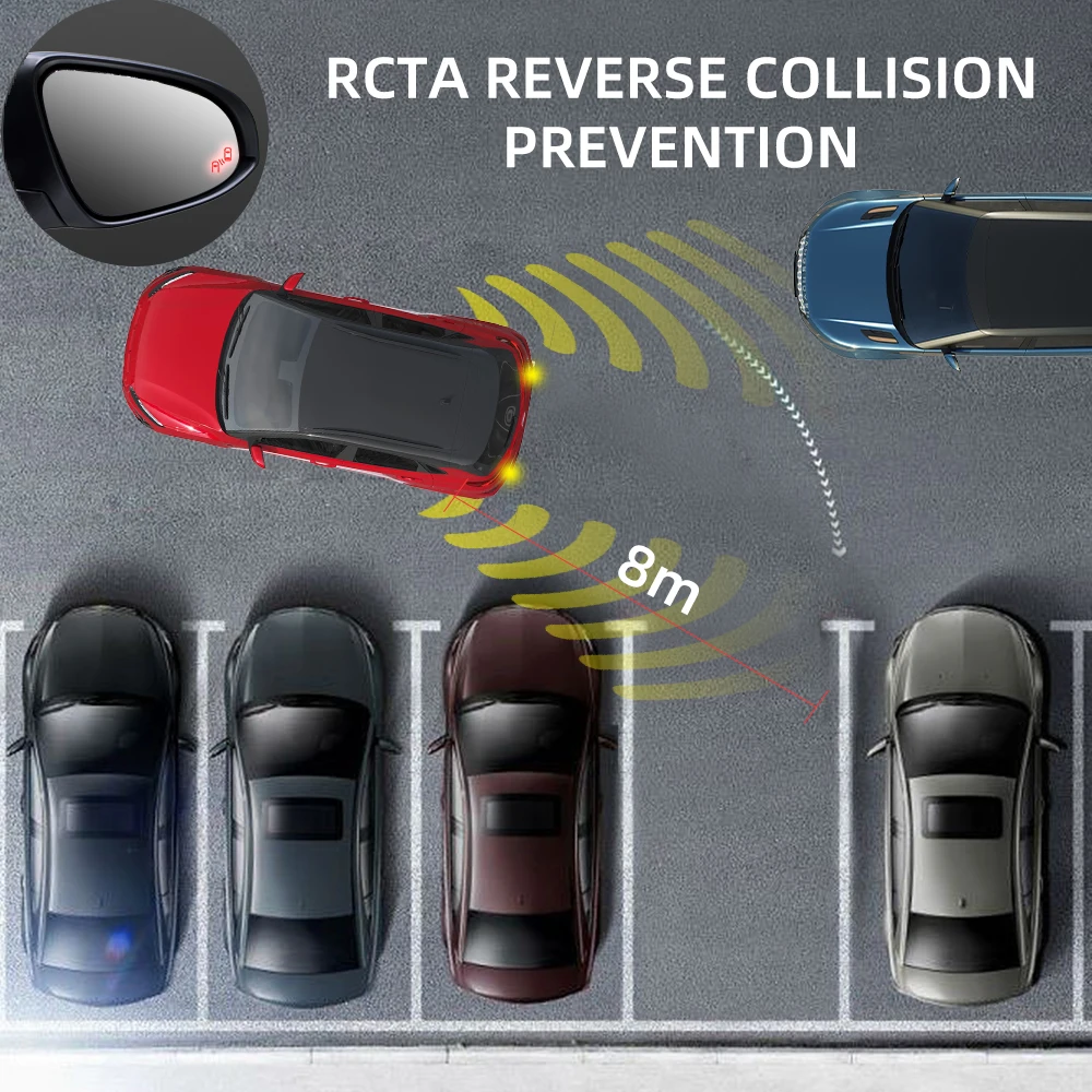 For Benz A LCA BSM 77GHZ Dual Radar Sensor Blind Spot Detection Monitoring Driving Assist System