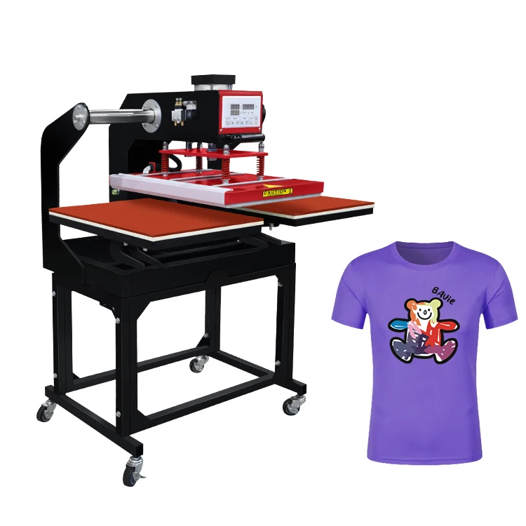 Printing t-shirt manual dual easy-using sublimating popular machines for t-shirt heat press transfer machines