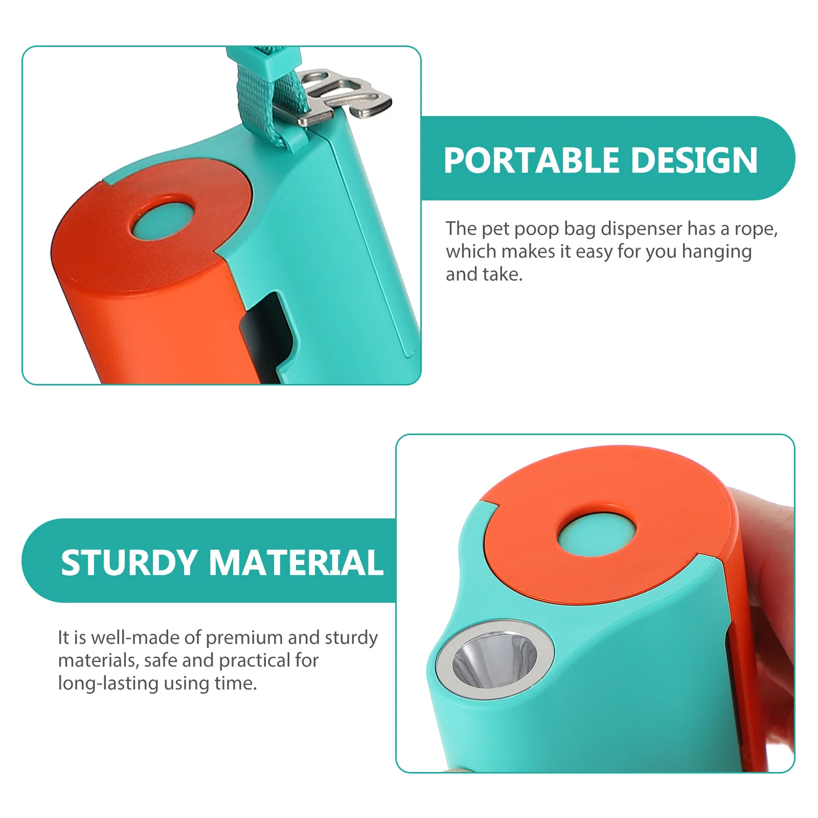 

Pet Waste Pouch Holder Dog Poop Bag Dispenser Portable Design Long Lasting Using Time Dog Poop Bag Holder Pet Waste Box