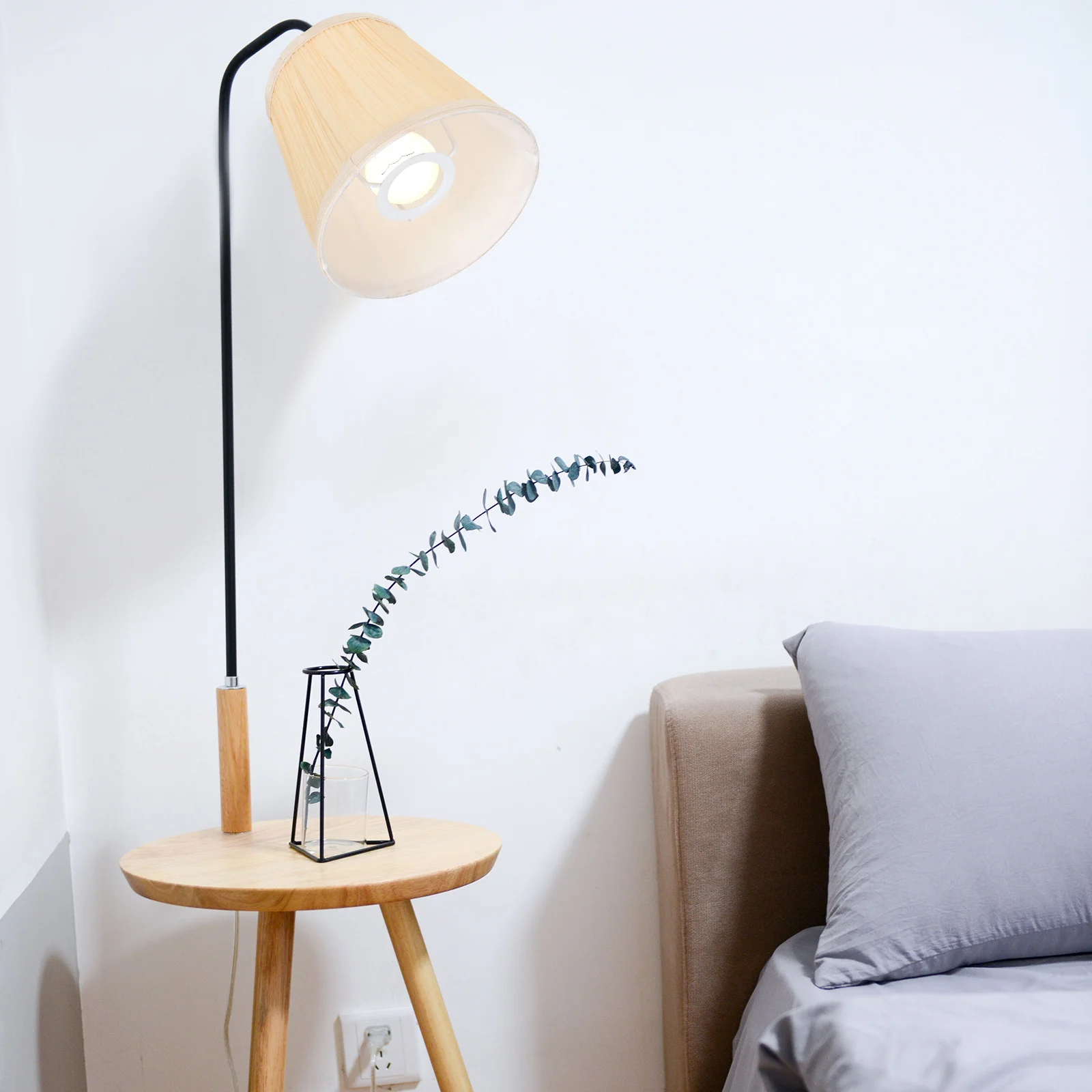 DIY Table Lamp Frame Light Stand Hanging Shade Bracket Chandelier Tapered Lampshade Holder Holders