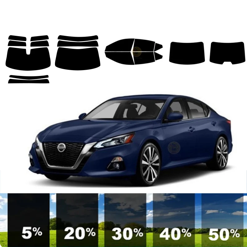 precut Removable Window Tint Film For Car 100% UVR 5%-70%VLT Heat Insulation Carbon ﻿For NISSAN ALTIMA 4 DR SEDAN 2019-2023