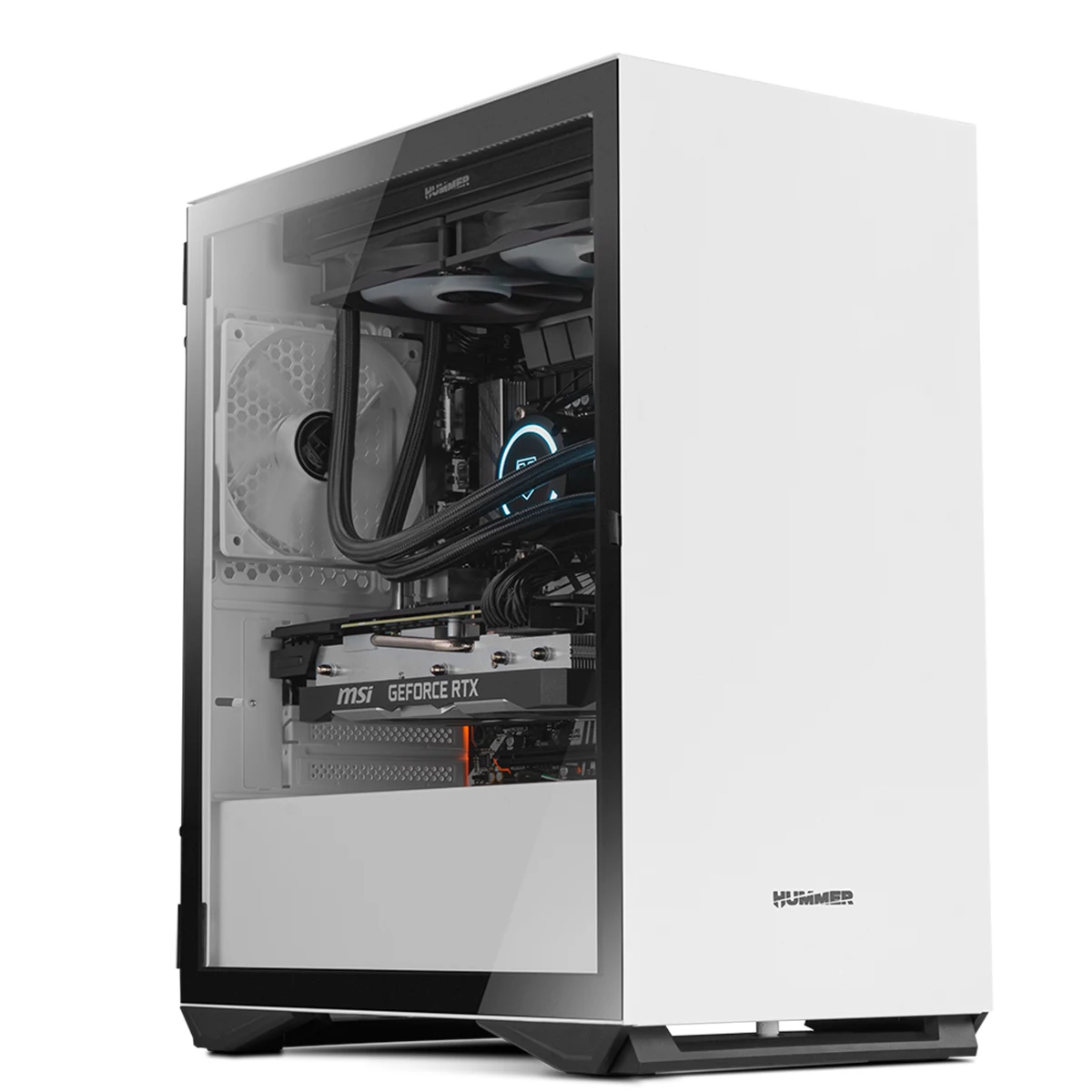Minitorre M-ATX nox hummer zero branco