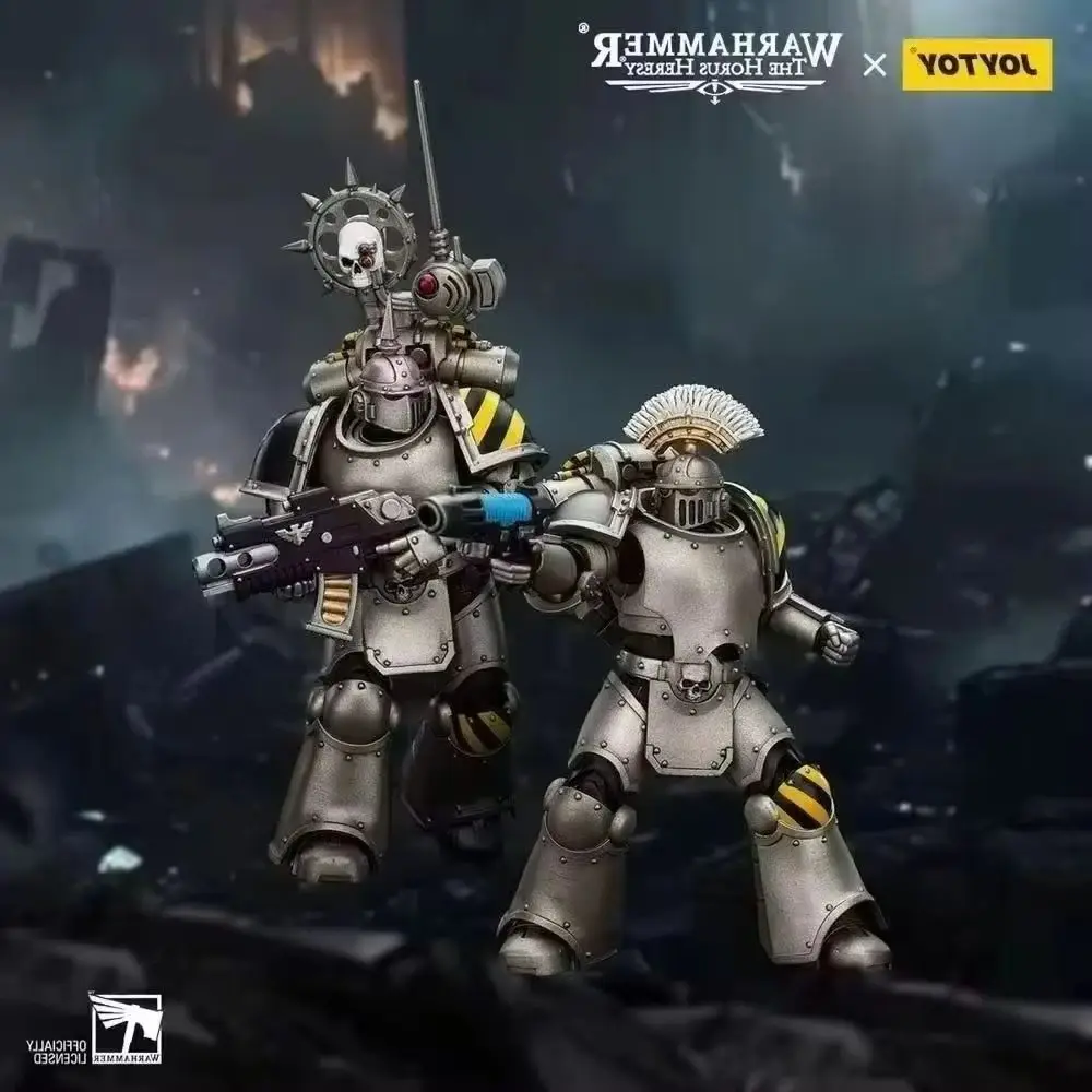 

JOYTOY Warhammer Iron Warriors MKIII Тактический сержант и легионер с нунчао-вокс «Хранители Гора», экшн-фигурка, подарочная кукла