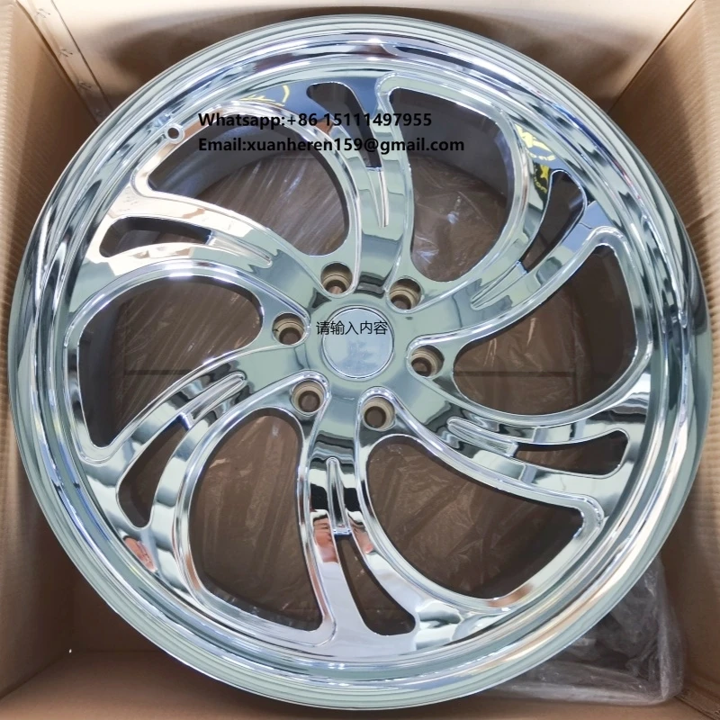 

24 Inch Chrome Passenger Car Modification Wheel Hub 5x127 6x139.7 Suitable Savana sierra suburban Silverdo for jeep JT Grand