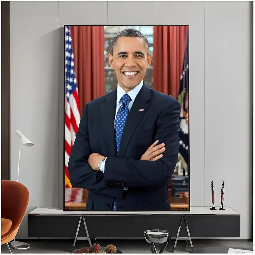 Politician Celebrity B-Barack Hussein Obama Poster Living Room Bedroom Decorative Print Unframed Decor