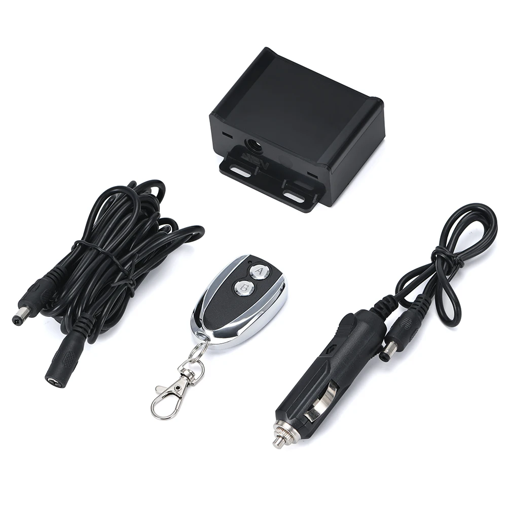 Interruptor de Control remoto electrónico Universal de 12V + caja de Control para Kit de corte de escape eléctrico accesorios modificados para coche