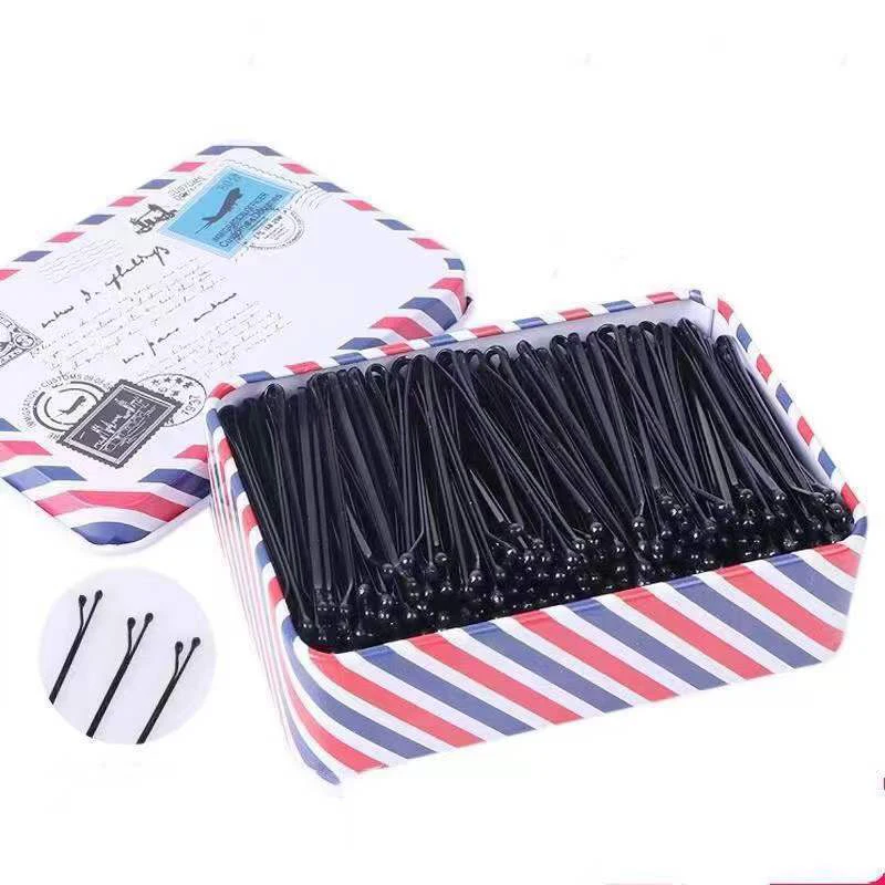 25Pcs Korean Black One-line Clip Steel Clip Clip Clip Hair Clip 5.5cm Hair Clip For Women Hair Clip Styling Hair Accessories