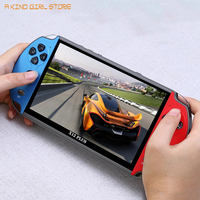 X12 Plus Retro Handheld Video Game Console 7inch IPS Screen 16G+32GB 10000+Classic Games 4K HD Game Consoles For PSP FC GBA NES