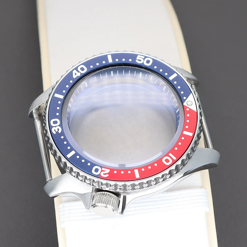 Cassa per orologio in argento da 42,5 mm Vetro zaffiro per SKX007 NH35 NH36 NH38 NH34 Movimento automatico Quadrante da 28,5 mm Parti di riparazione per orologi