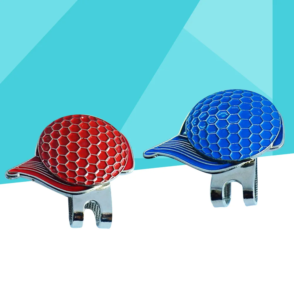 2 قطعة علامات الكرة سبيكة المغناطيسي قبعة كليب الكرة ماركر قبعة كليب جولف في الهواء الطلق اكسسوارات علامات كرة الغولف ماركر #3