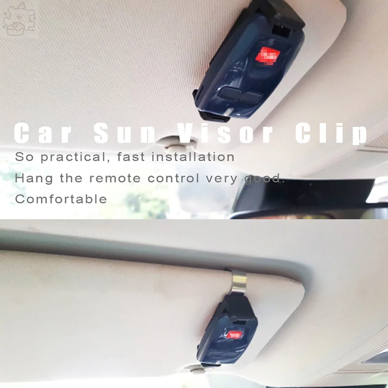 47-68mm Car Sun Visor Clip Holder For Garage Door Control