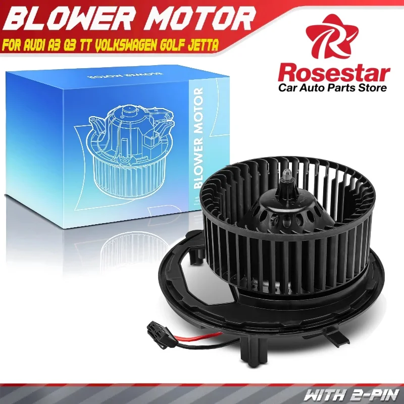 

HVAC Blower Motor w/ Fan Cage for Audi A3 Volkswagen Jetta Golf Tiguan Taos GTI 5Q1819021, 5Q1819021B, 5Q1819021E, 75119, PM5244
