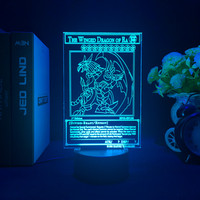 Anime Action Figure Led Night Light Manga Yu Gi Oh Dark Magician Girl for Kid Bedroom Decor Lamp Kawaii Room Decor Light