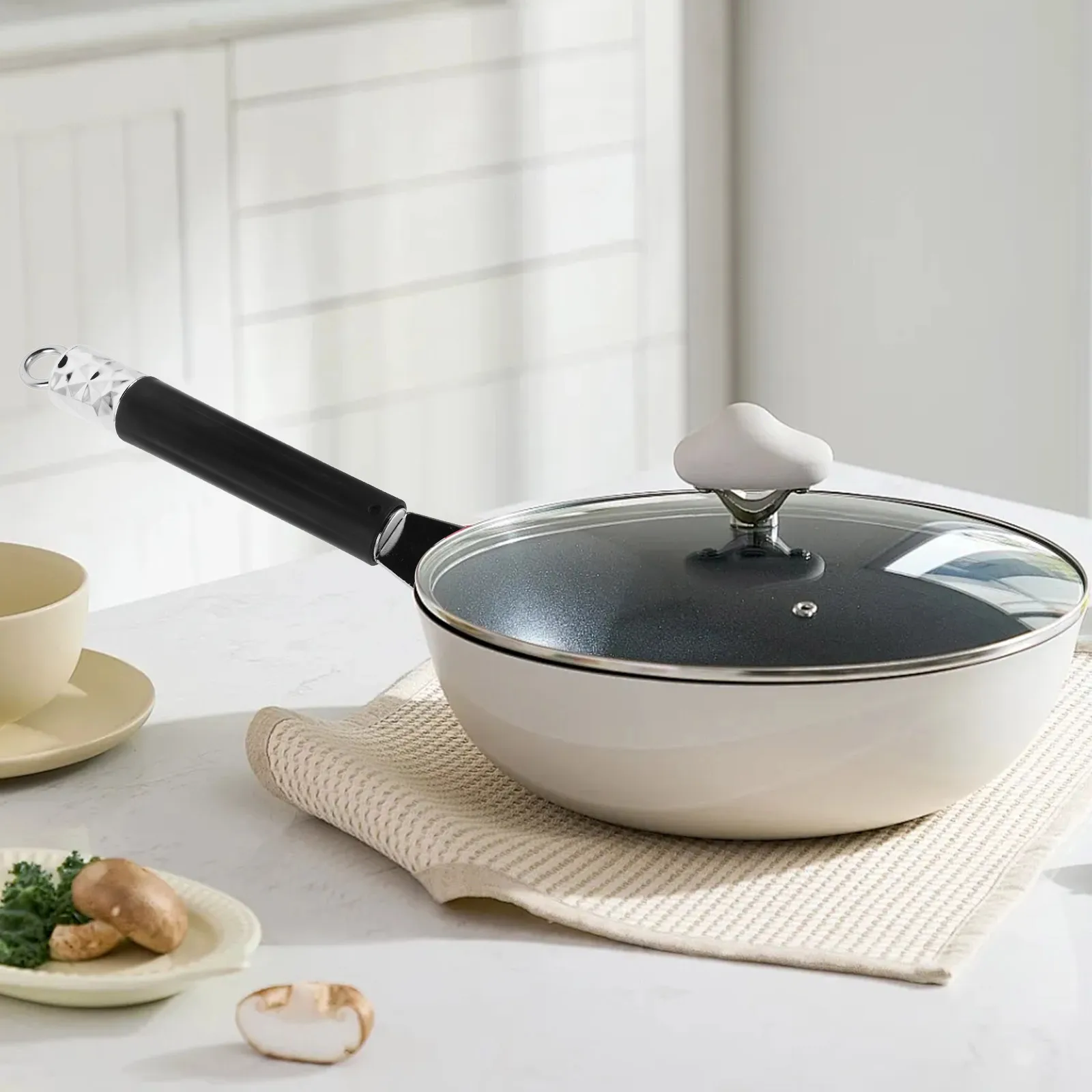 

Detachable Anti scalding Ergonomic Pot H Replacement Stainless Steel Kitchen Supply Pan Grip Long Service Life Milk Pot