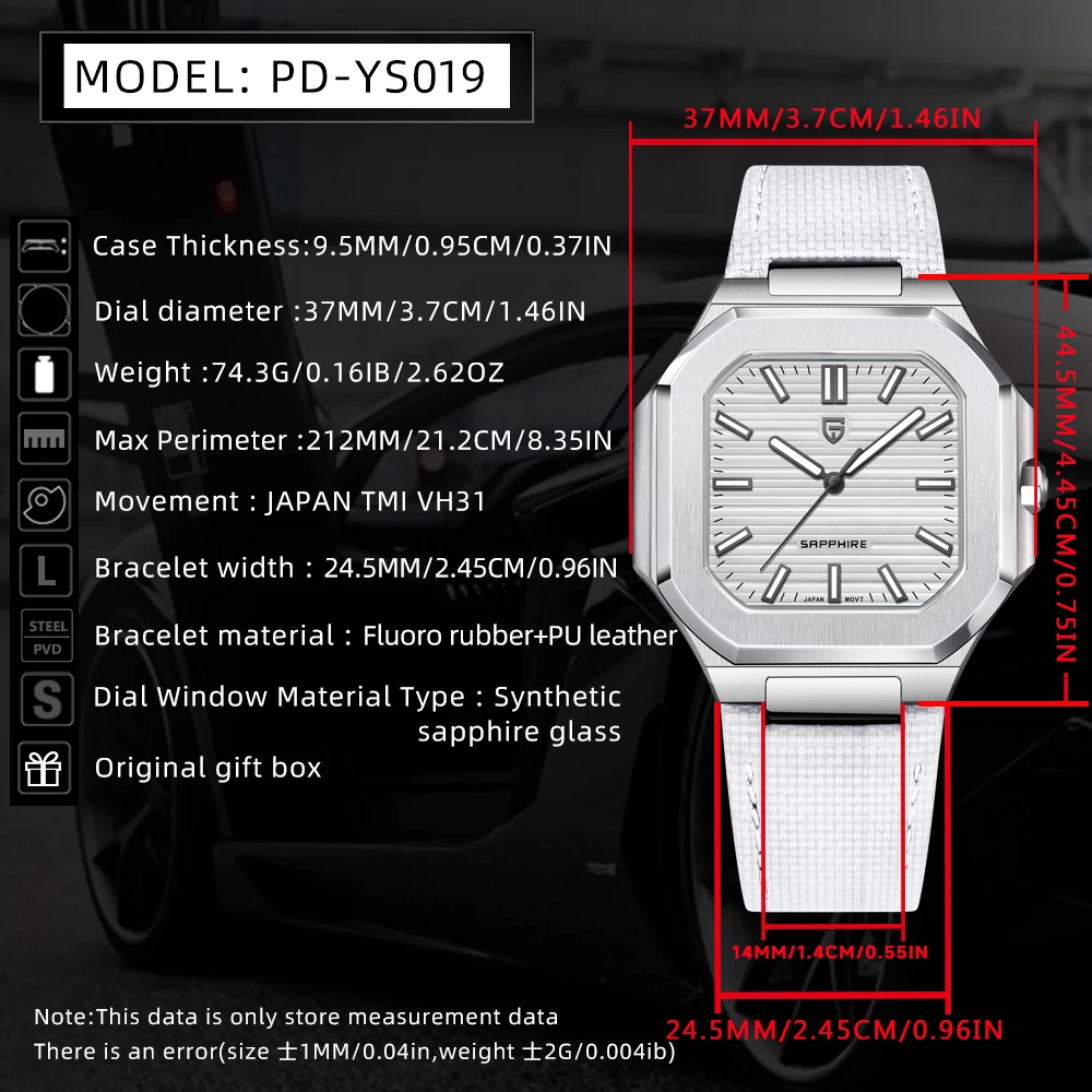 PAGANI DESIGN 2025 новые мужские часы с лентой, ретро кварцевые часы, мужские подарочные часы с сапфировым стеклом vh31, водонепроницаемые мужские часы из нержавеющей стали