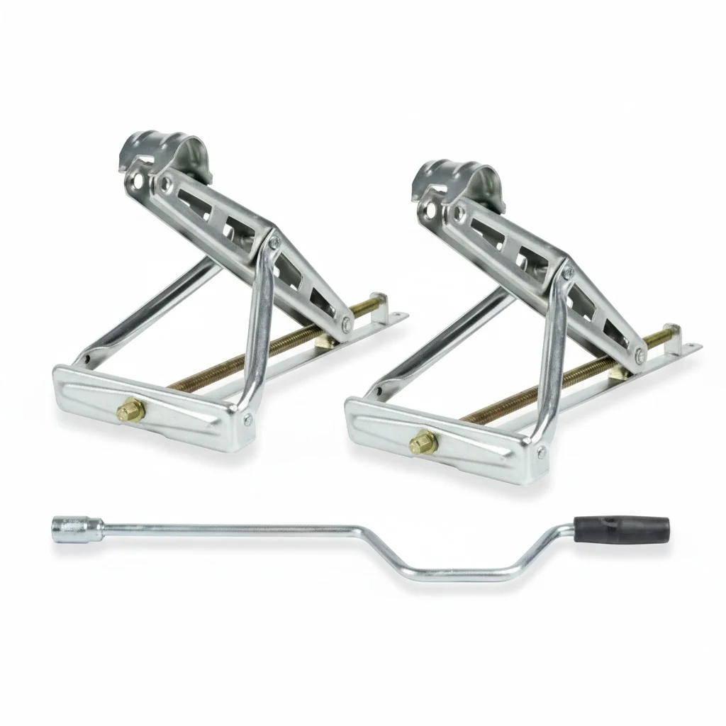 

Electric Stabilizer Jack, 675 x 280 mm Heavy-Duty Trailer Jack, Powder Coated Steel Power Drive for RV, Caravan, Boat Trailers