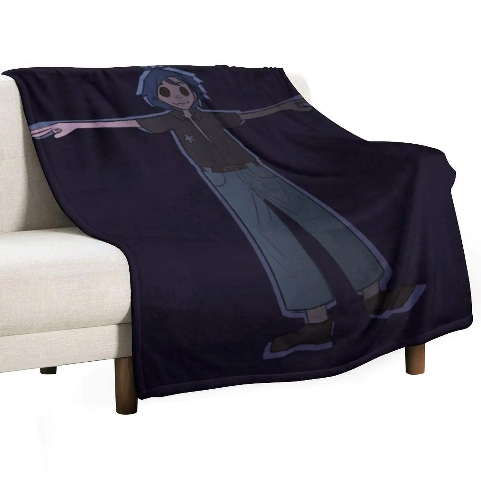 

Gorillaz 2D )) phase four Throw Blanket Stuffeds Shaggy Sofa Quilt Blankets