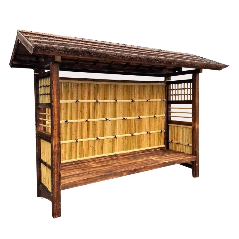 

Cabin gazebo garden landscaping outdoor decoration bamboo house