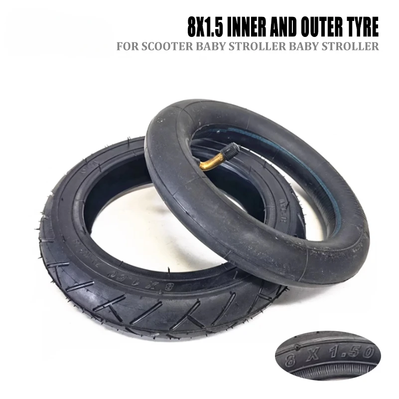 

8 inch 8X1.5 Tyre Motorized scooter baby stroller tire 8x1.50 inner outer tube 8* 1.5 accessories