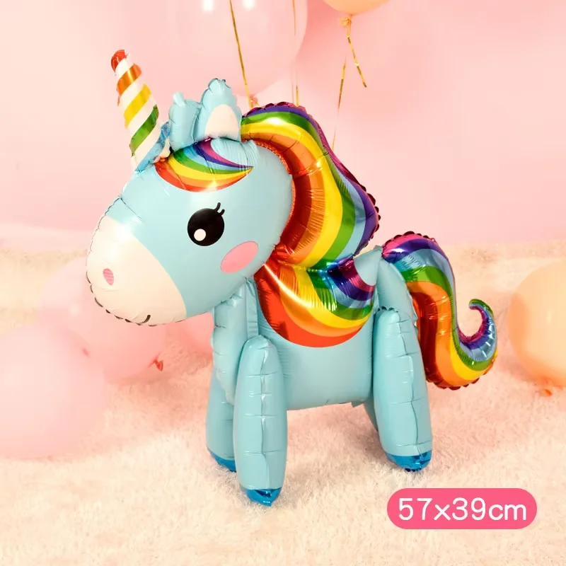 Regenboog Eenhoorn Paard Ballonnen Folieballonnen voor Kinderen Meisjes Verjaardagsfeestje Babyshower Decoraties Gelukkige Verjaardag Globos Cadeau