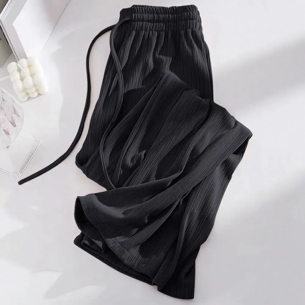 

Women Wide-leg Pants Elastic Waist Wide-leg Trousers Comfortable Stylish Women's Pants for Work Leisure Women Commuting Trousers