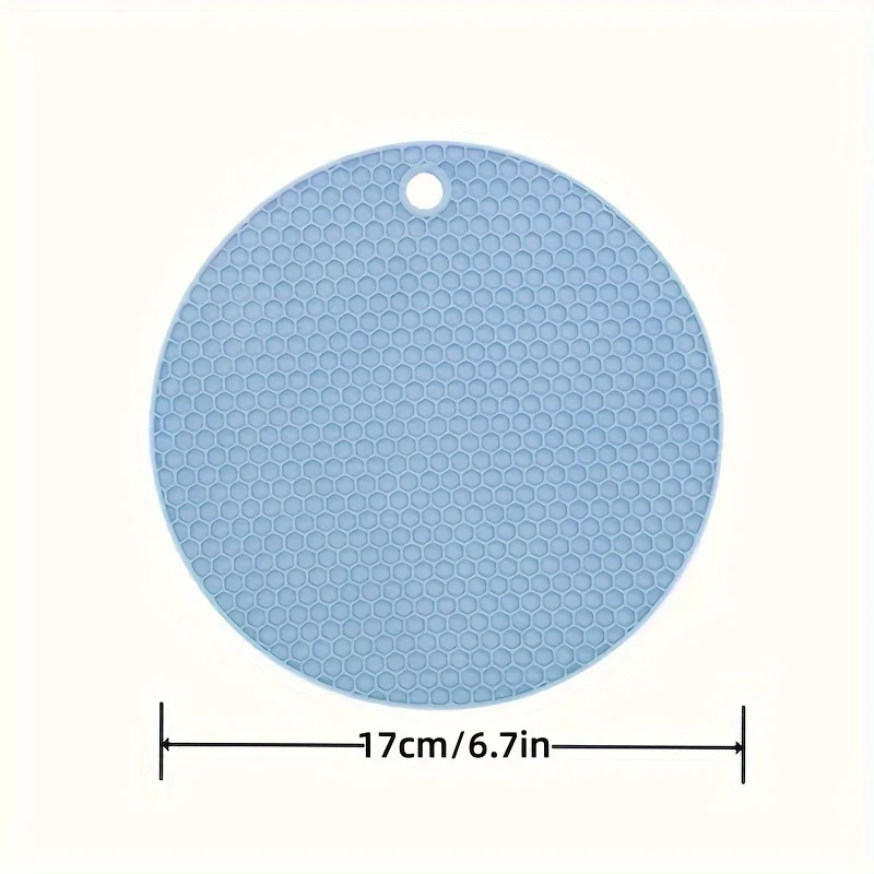 1/4pcs Durable Honeycomb Silicone Placemats - Non-Slip Grip, Stain-Resistant, Heatproof Table Mats for Stylish Kitchen & Dining