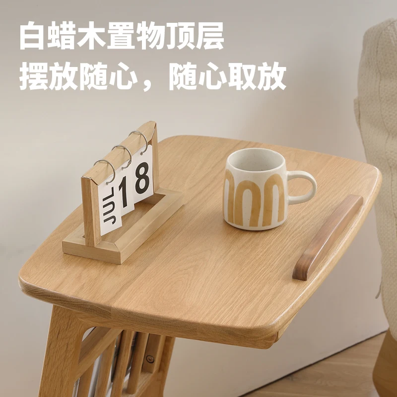 Strona główna Narwal z litego drewna Mała strona Kilka skandynawskich bali Sofa wiatrowa Sypialnia Ruchoma składana herbata Mały stolik kawowy