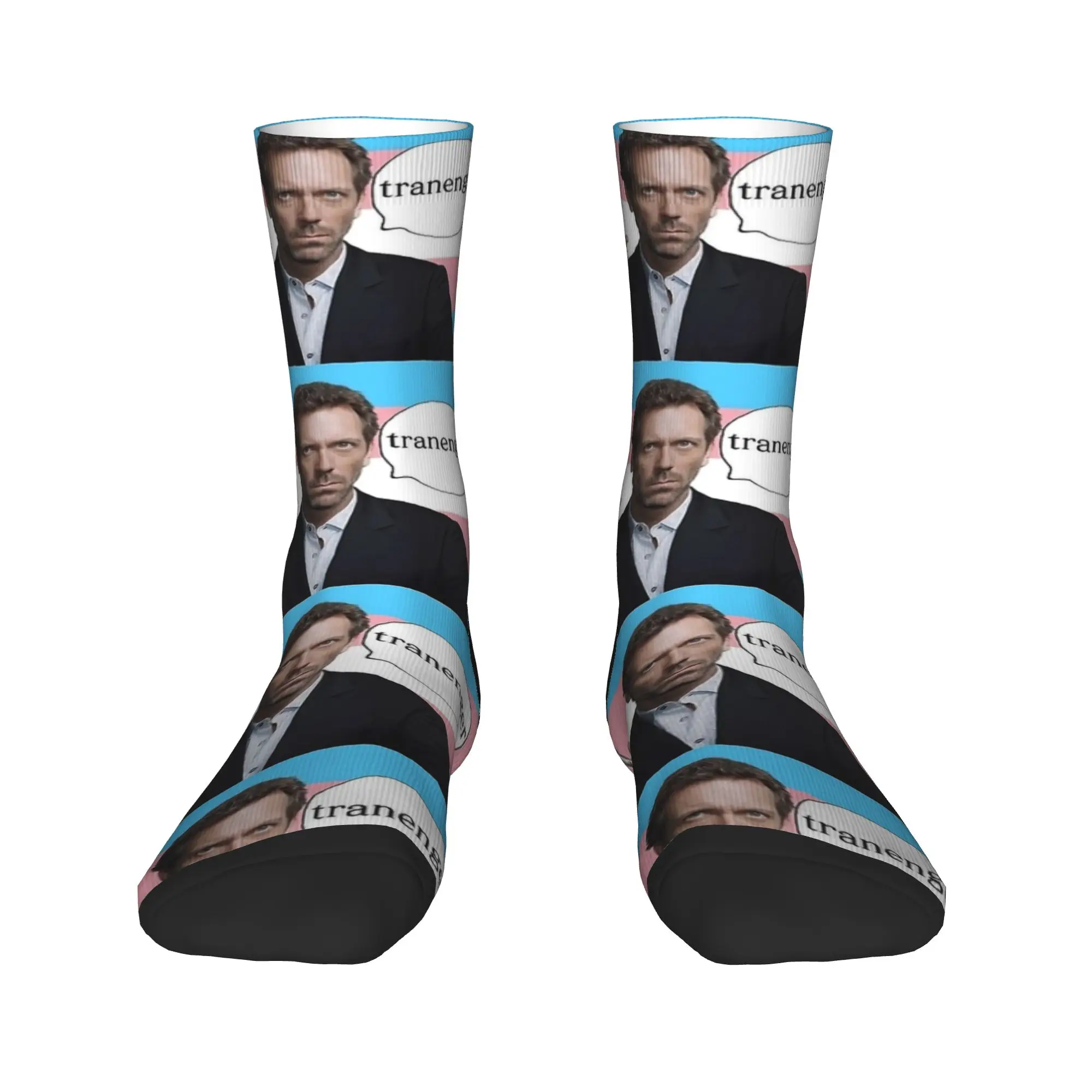 Adults Men Socks trans rights Dr. Gregory House  Stockings Anti Sweat Quality Socks Winter Novelty Design Skateboard Socks