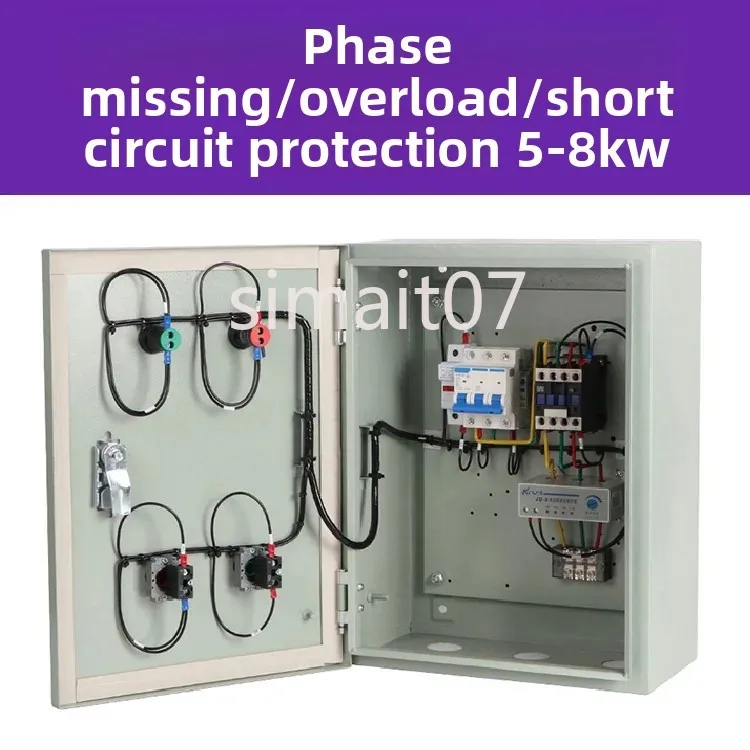 Kotak Pelindung Starter Motor Kipas Kontrol Pompa Air 7.5KW Kotak Saklar Distribusi Start Stop Tiga Fasa 380V