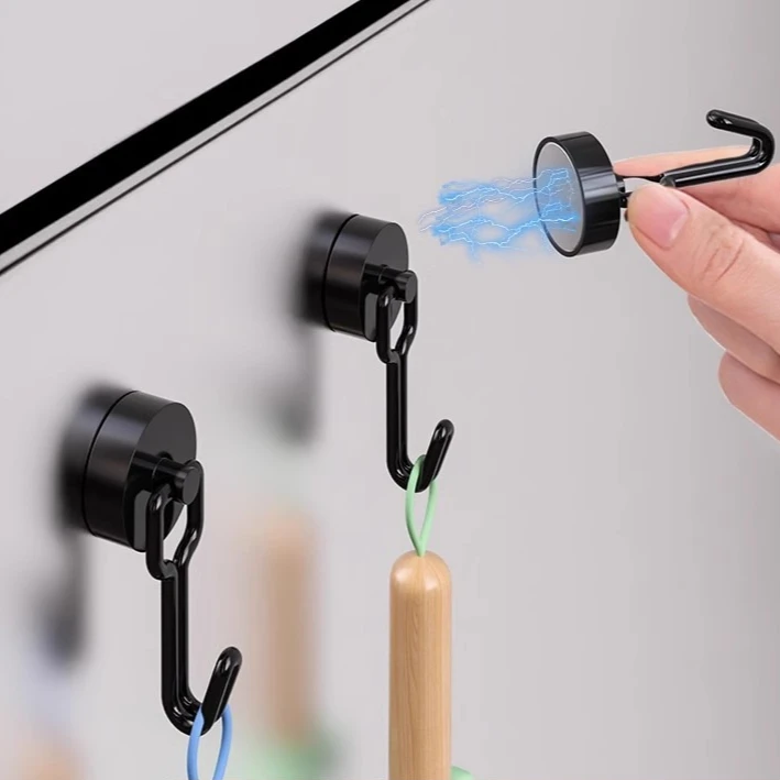 

Многоцелевой сверхмощный магнитный крючок, сильные крючки для неодимовых магнитов для домашнего гриля на холодильник, кухонный держатель для ключей