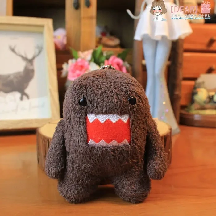 อะนิเมะ Domo Kun ตุ๊กตาพวงกุญแจ Mascot น่ารักพวงกุญแจ Kawaii กระเป๋าพวงกุญแจขนาดเล็กของขวัญ