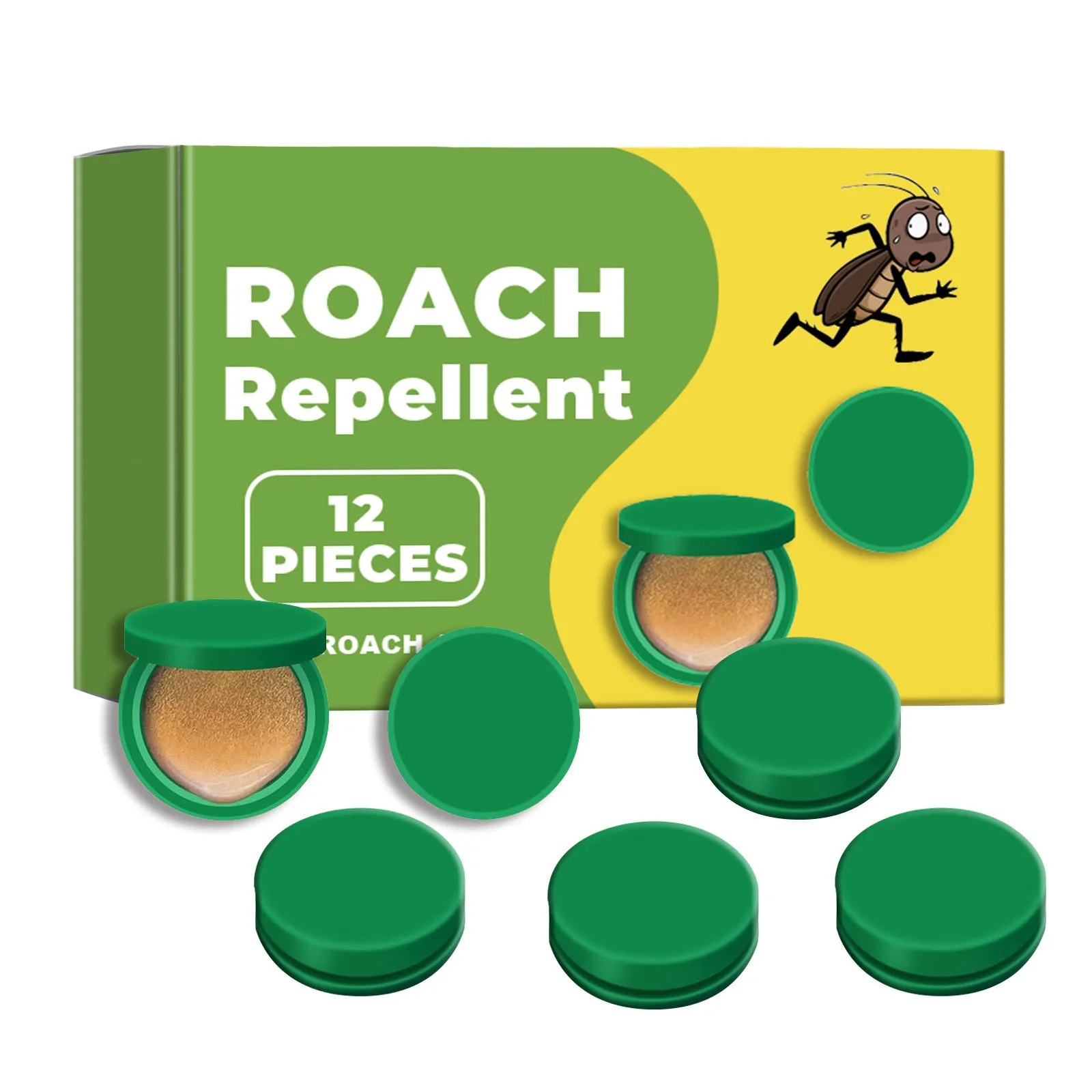 Roach Indoor Infestation, Roach Station For Small & Large Roaches, Cockroach Killing Traps, Strongly Effectively Roach Control