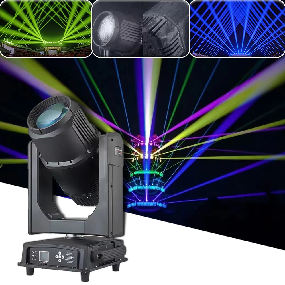 YUER IP65 Osram 480W Outdoor Zoom Rainbow Beam Moving Head Light Outdoor Waterproof  Park Disco Stage DJ Party Show DMX512