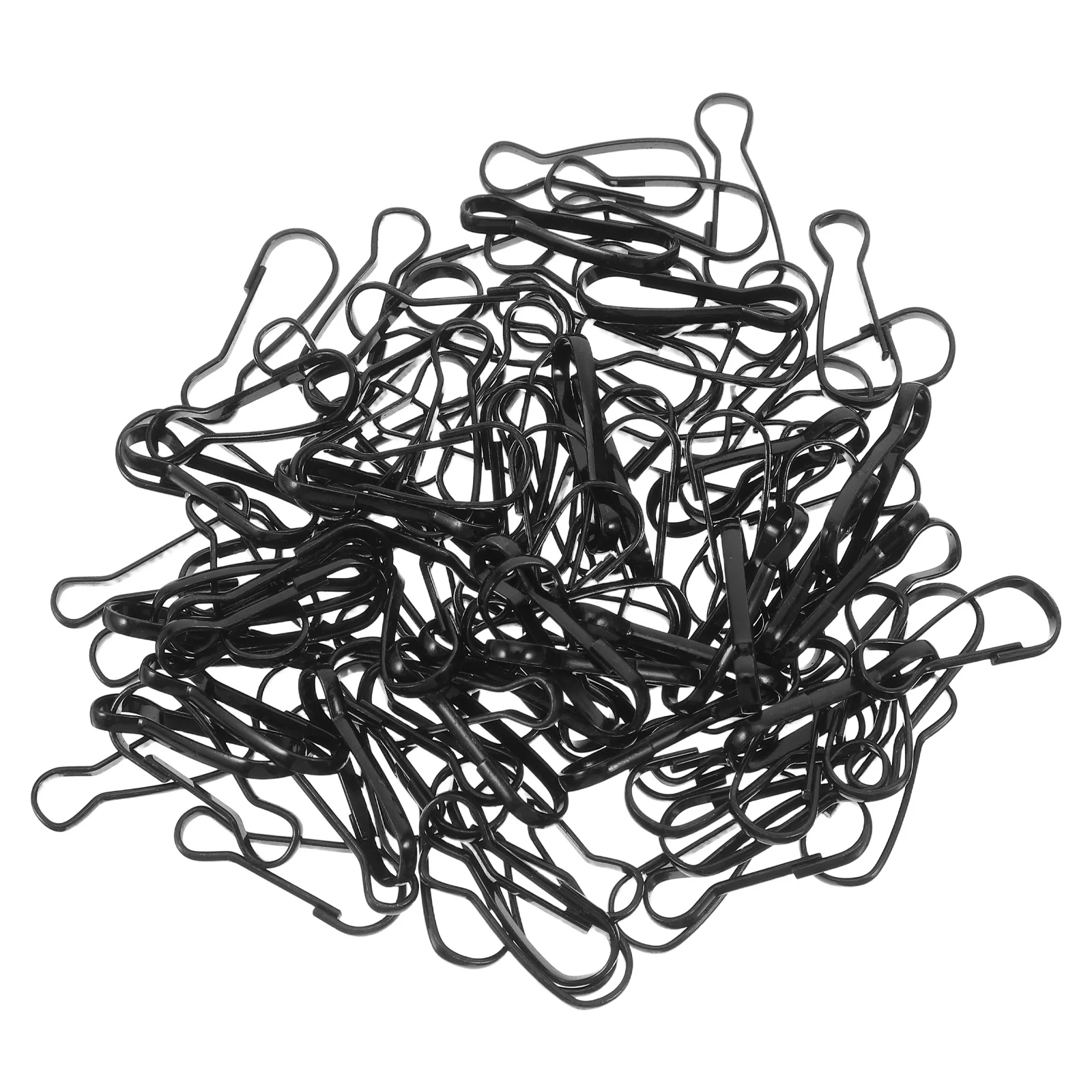 100 قطعة مشابك سريعة الإصدار خطافات ستارة معدنية للمنزل والمكتب والسفر ستارة قوية تحمل مشبك مشبك مشبك #3