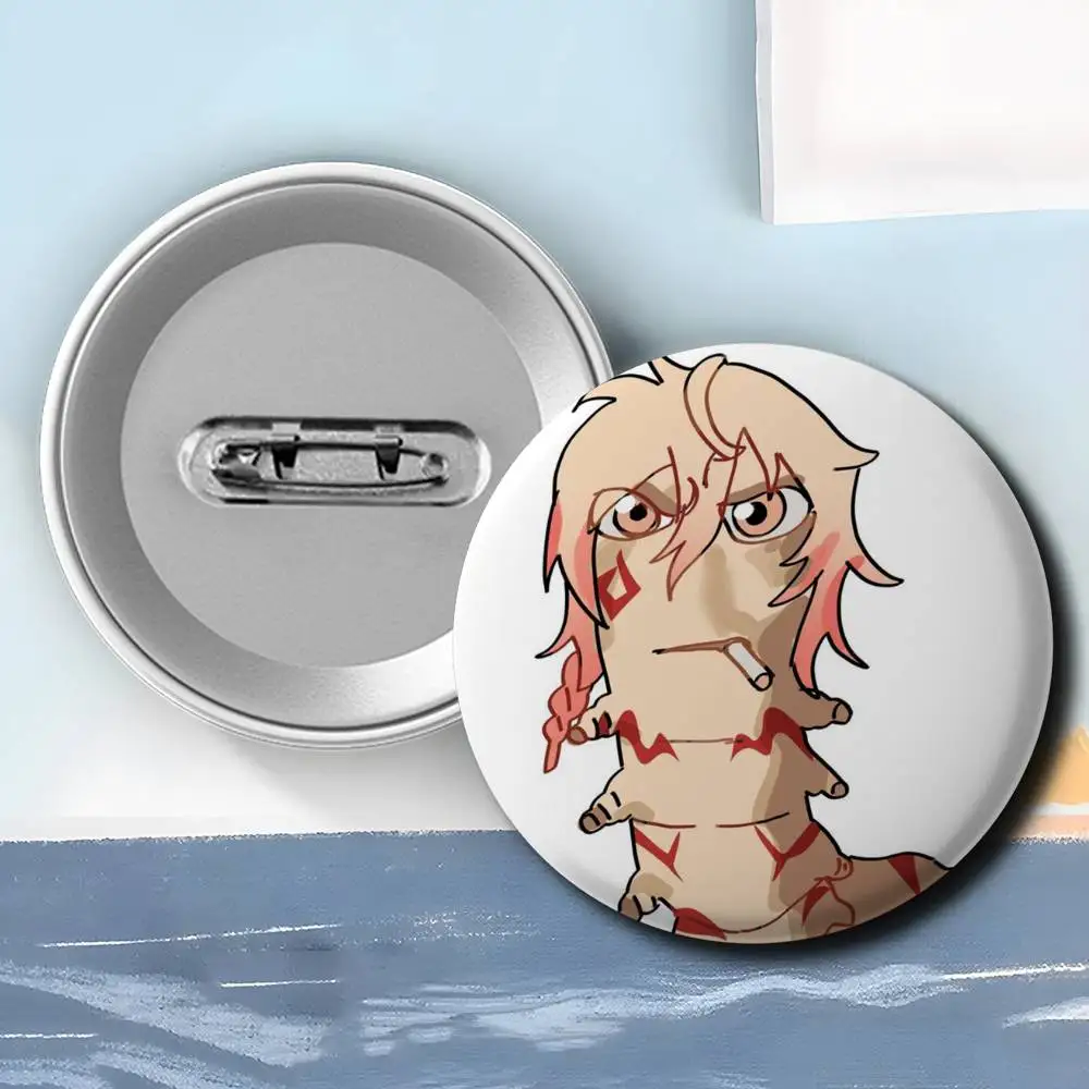 

Exquisite Badge Badges Round H-Honkai Star R-Rail Cartoon Brooches Creative Pins for Clothes Hat Backpack Gift Accessories