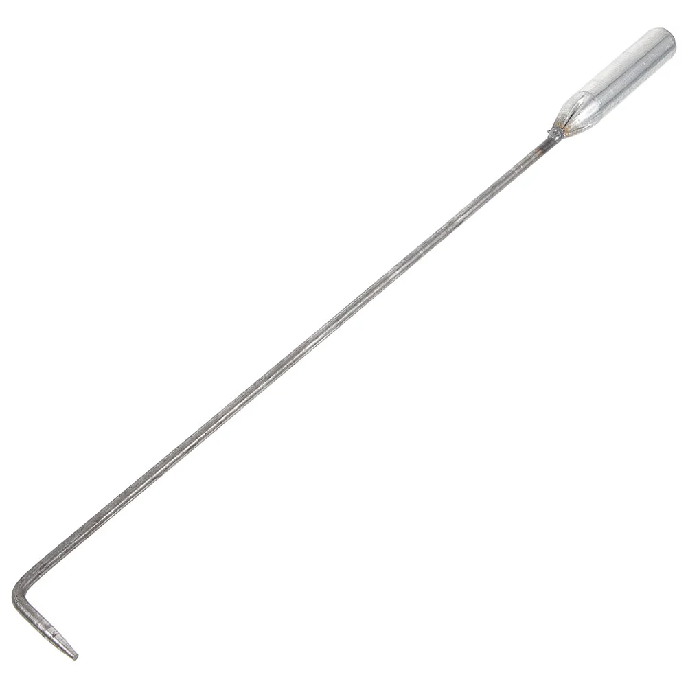 

Indoor and Outdoor Camping Briquette Hook Barbecue Fire Fireplace Tool Single Rolling Shutter Pull (33cm) Tongs Pit Steel