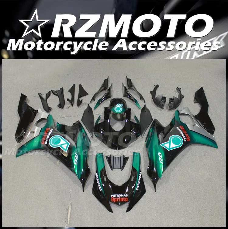 4Gifts New ABS Fairings Kit Fit for YAMAHA R6 2017 2018 2019 2020 2021 2022 17 18 19 20 21 22 23 24 Bodywork Set Green