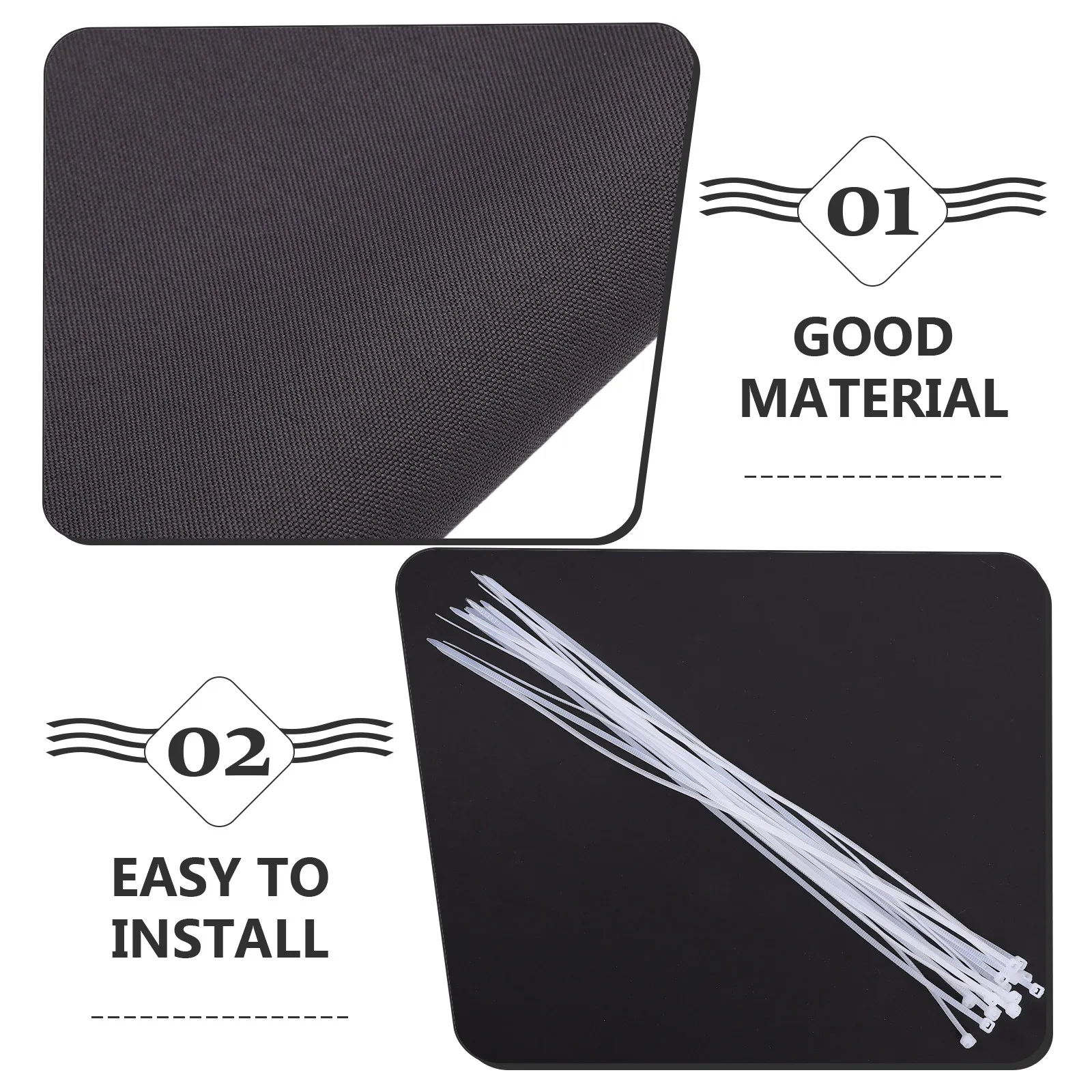 1Set Balcony Privacy Screen Weatherproof Sunshade Cover Stylish Modern Fence Cloth for Apartment Patio Backyard Pool