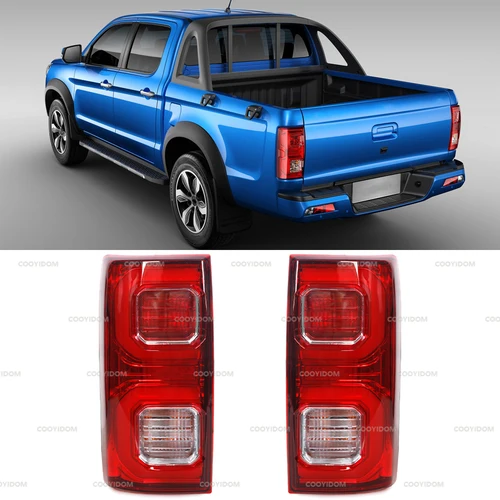 Conjunto de luz trasera de coche para camioneta JAC T8, luz trasera de freno, luz trasera con bombillas, arnés de cables