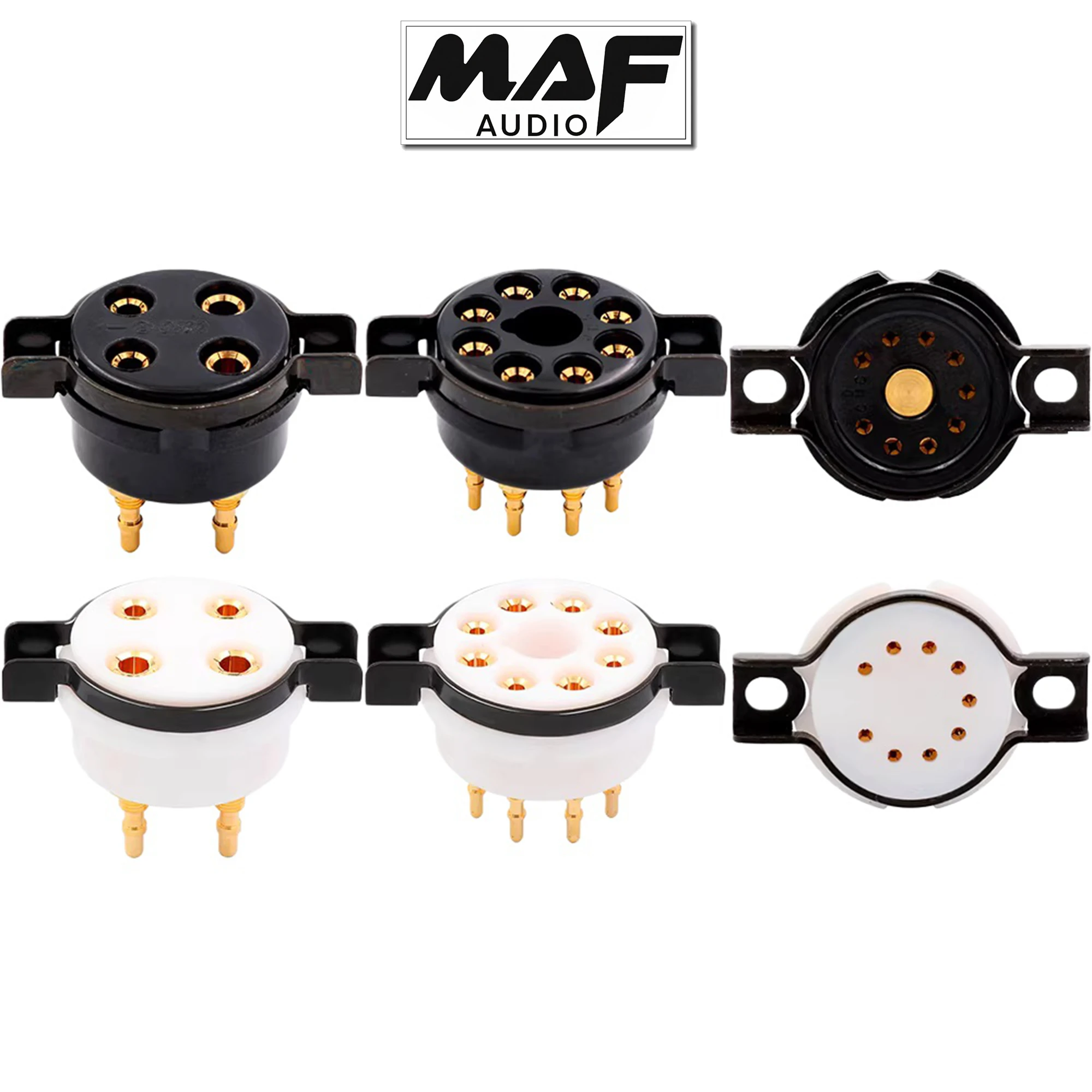 

CMC Bakelite 4pin 8pin 9pin Electron Vacuum Tube Socket Base Jack for 300B 2A3 811 274 KT88 6SL7 5AR4 5U4GEL84 6922 DIY Kits