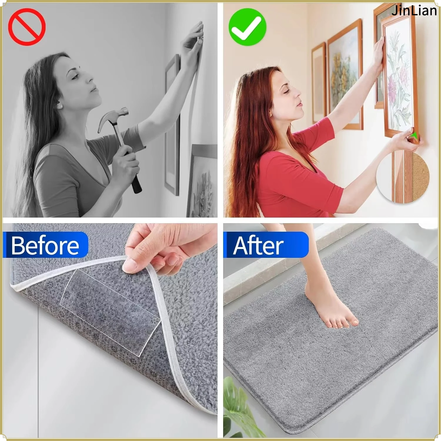 Extra Strong Double-Sided Tape Waterproof Heavy-Duty Transparent Alien Nano Mounting Tape for Wall Picture Hanging Carpet