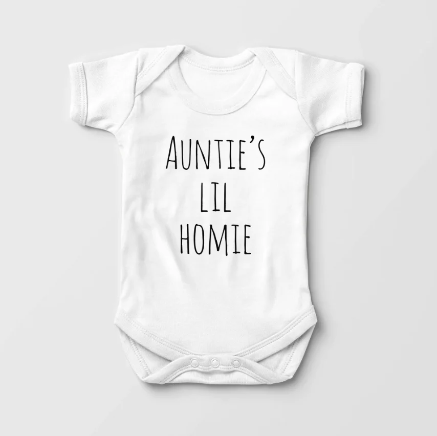 Auntie's Baby Girl Bodysuit Baby Onesie Funny Aunt Bodysuit New Born Baby Items Fashion Newborn Clothes