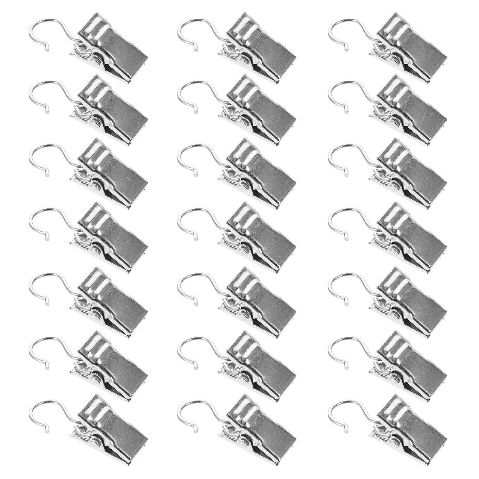 120Pcs Iron Curtain Clips Heavy Duty Hook Clips for Hanging Shower Curtains Drapes LED Lights Iron Curtain Fixators