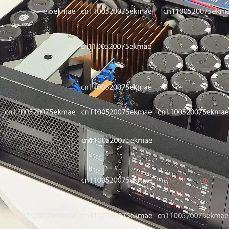 2200W x4 8 Ohm High Performance Professional Digital Amplifier Stereo 2U Power Amplifier High End Large Performance Bar Party